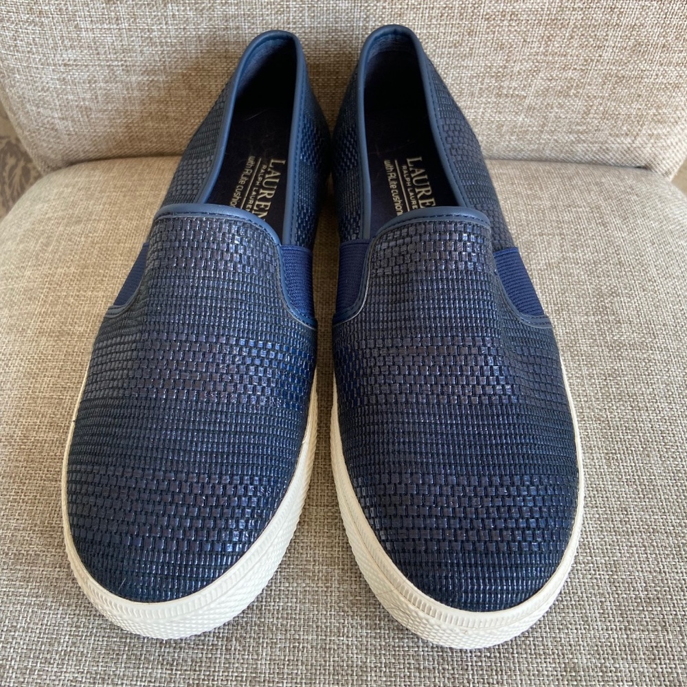 NWOT Ralph Lauren Jinny Sneakers in Navy